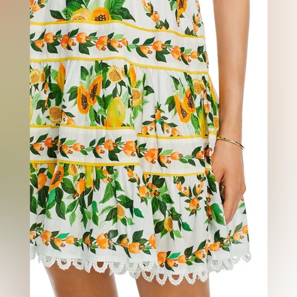 FARM RIO Papaya Salad Tiered Summer Swing Dress - Picture 6 of 16